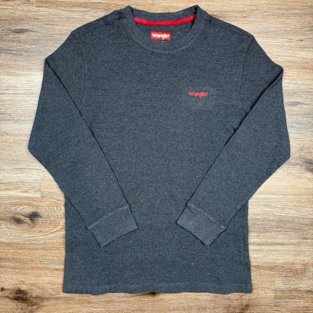 Vintage Wrangler‎ waffle knit crewneck thermal sweater
